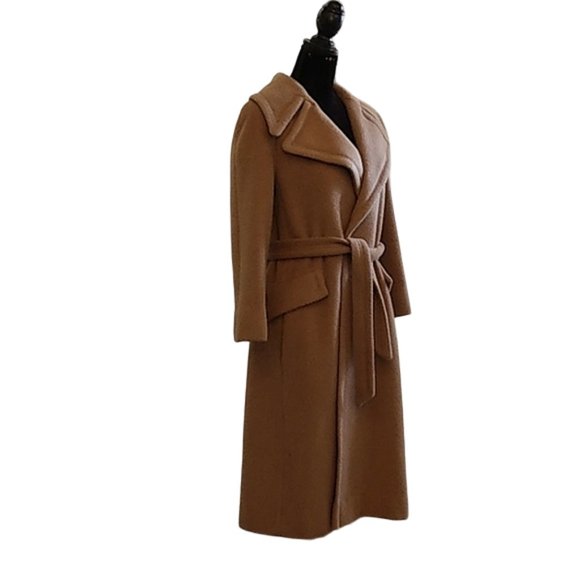 Authentic Vintage 80s 100% Wool Roxanne Columbia, SC Size 4/6 Tan Beige - Picture 2 of 10